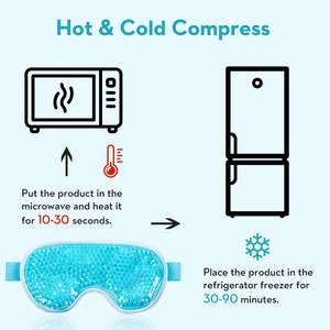 Masker Keren Frozen Beads Paket Kompres Wajah Masker Gel Mata untuk Masker Mata Bengkak untuk Sakit Kepala Bengkak - Product Image 4