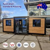 Maison préfabriquée modulaire moderne extensible de type conteneur, petite maisonnette indépendante prête à l'emploi, 2 chambres, norme australienne, personnalisable