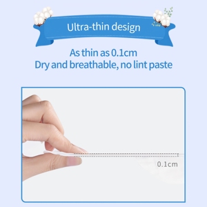 Serviette hygiénique féminine de nuit personnalisée en coton avec <span class=keywords><strong>film</strong></span> PE, super absorbante et protection anti-fuites à ailettes - Product Image 2