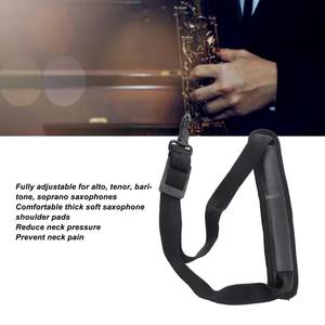 สายคล้องคอแซ็กโซโฟนนุ่มปรับได้สำหรับอัลโตเทเนอร์โซปราโนบาริโทนแซ็กคลาริเน็ต - Product Image 3