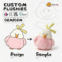 Peluche Canard Ail Personnalisée OEM, Nouveauté Amusante, Mascotte d'Entreprise Personnalisée, Personnalisation sur Mesure, CE CPC, Vente Chaude