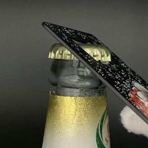 Abridor de Botellas Portátil de Último Diseño, Llavero Metálico Plano - Product Image 1
