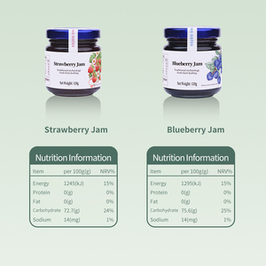 OEM ODM trà bong bóng Thành phần bánh quy mứt trái cây kem tráng miệng 120g mứt dâu - Product Image 5