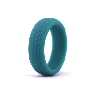 <strong>Mens</strong> Womens Bark Texture <strong>Silicone</strong> Rubber <strong>Wedding</strong> <strong>Bands</strong> Ring - Product Image 1