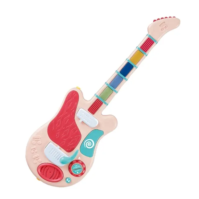 Tempo Toys Popular Electric Guitar Music Instruments Party Children Toy With Lights Baby Guitar Musical Toys
