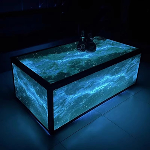 Muebles de acero inoxidable para discoteca, juego de sofá KTV Hookah Lounge, piezas de <span class=keywords><strong>centro</strong></span> de mesa de <span class=keywords><strong>Bar</strong></span> para uso en Club Hotel <span class=keywords><strong>Bar</strong></span> - Product Image 4