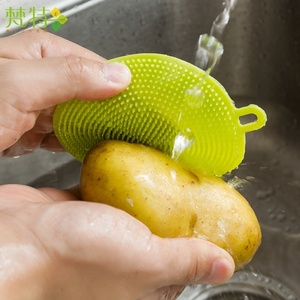 Best Price Eco Friendly Kitchen Wash Pot Pan Dish Cleaning <b>Scrub</b> <b>Brush</b> Dishwashing <b>Brush</b> With Soap Dispenser - Product Image 3