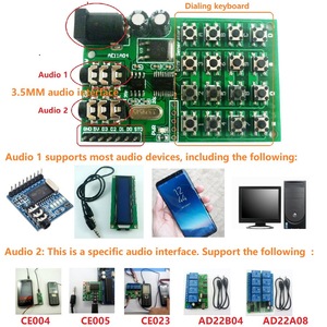 AE11A04 <strong>DTMF</strong> Audio <strong>Signal</strong> <strong>Generator</strong> Module Dual Encoder Tonal Transmitter Board MCU Keyboard Voice Encoder Electronic Components - Product Image 2