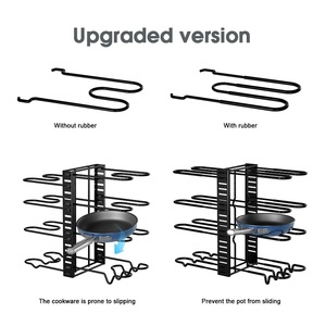 Nuevo Estilo de Organizador Ajustable para Sartenes y Ollas de Hierro para Uso en Encimeras y Gabinetes de Cocina - Product Image 5