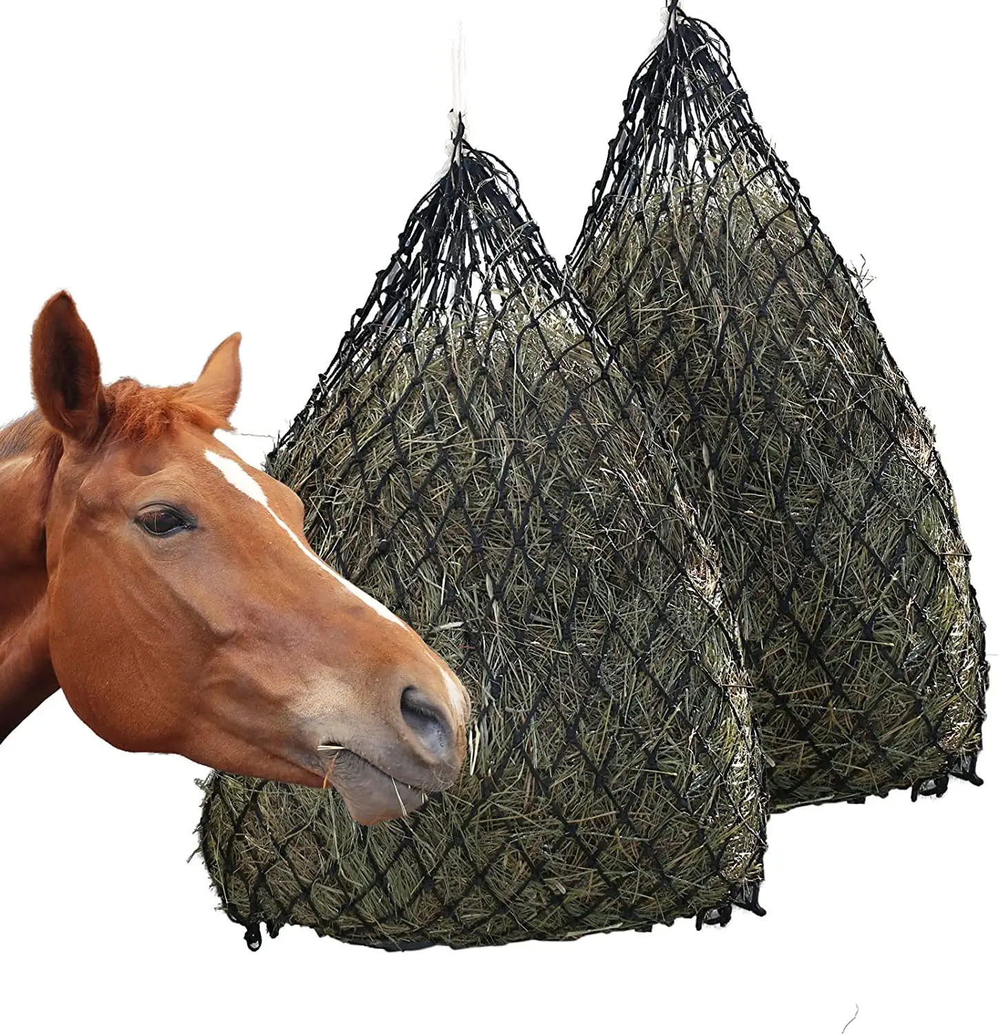durable quality customized square mesh pp net for horse feed hay net feeder net