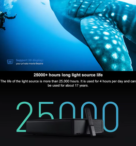 Venta al por mayor original <span class=keywords><strong>Xiaomi</strong></span> <span class=keywords><strong>Mi</strong></span> 4K & 1080P Proyector láser Ultra Short Throw <span class=keywords><strong>150</strong></span> pulgadas 2400 Ansi Lumen DLP Portátil WiFi Connect - Product Image 6