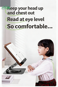 Wayon 調節可能な木製ノートスタンド（360度回転） °   デスク使用時の回転と高さ調整 - Product Image 3