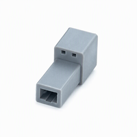 Adaptateur de connecteur automobile 1 broche, boîtier rectangulaire femelle en nylon ABS, prise d'antenne pour faisceau radio de voiture