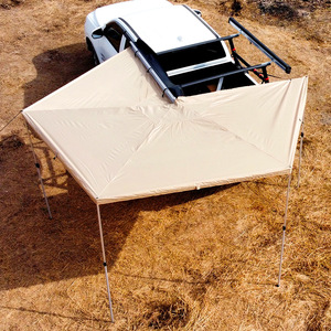 OEM 4x4 4wd 야외 캠핑 방수 270 도 자동차 지붕 측면 천막 야외 270 무료 별관 방 서 천막