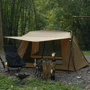 Morningstar Tente de camping simple imperméable en nylon imperméable à la pluie et à l'eau, abri de <span class=keywords><strong>chalet</strong></span> extérieur pour les touristes pour les aventures en plein air. - Product Image 2