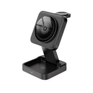 3 in 1 Wireless PD Electric 15W Foldable Magnetic Charger <b>Station</b> with Night Lamp Type-C Port for Mobile Phone Watch Earphone - Product Image 1