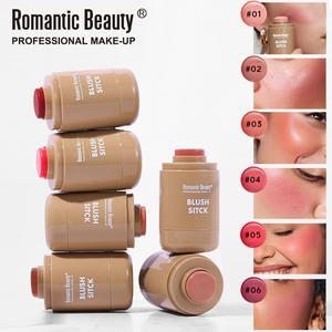 Stick de blush double usage et poudre de blush, fini mat, longue tenue, 6 couleurs pour le visage, éclaircit le teint - Product Image 1