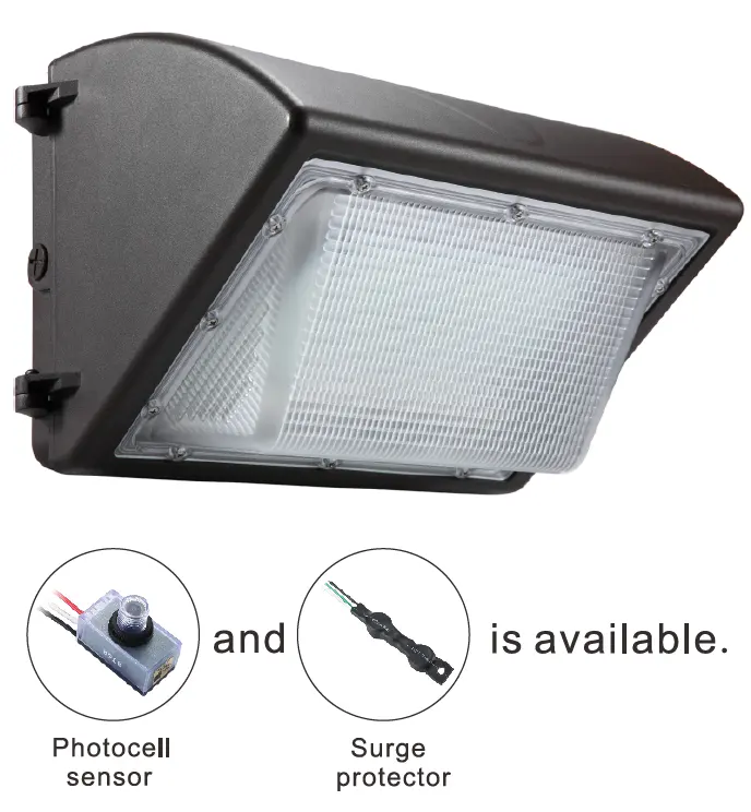 led wall pack light outside security warehouse parking lot light flood commercial and industrial