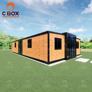 บ้านสำเร็จรูป Cbox ขนาด 40 ฟุต สไตล์วิลล่าสมัยใหม่ สำนักงานพับได้ บ้านสำเร็จรูปสำหรับครอบครัว 2-3 ห้องนอน พื้นที่ใช้สอยกว้างขึ้นได้ บ้านคอนเทนเนอร์ - Product Image 1