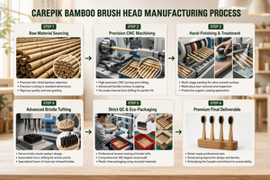 Têtes de brosse à dents Carepik écologiques pour remplacement de charbon de bois, poils en crin de cheval extra doux/moyens - Product Image 5