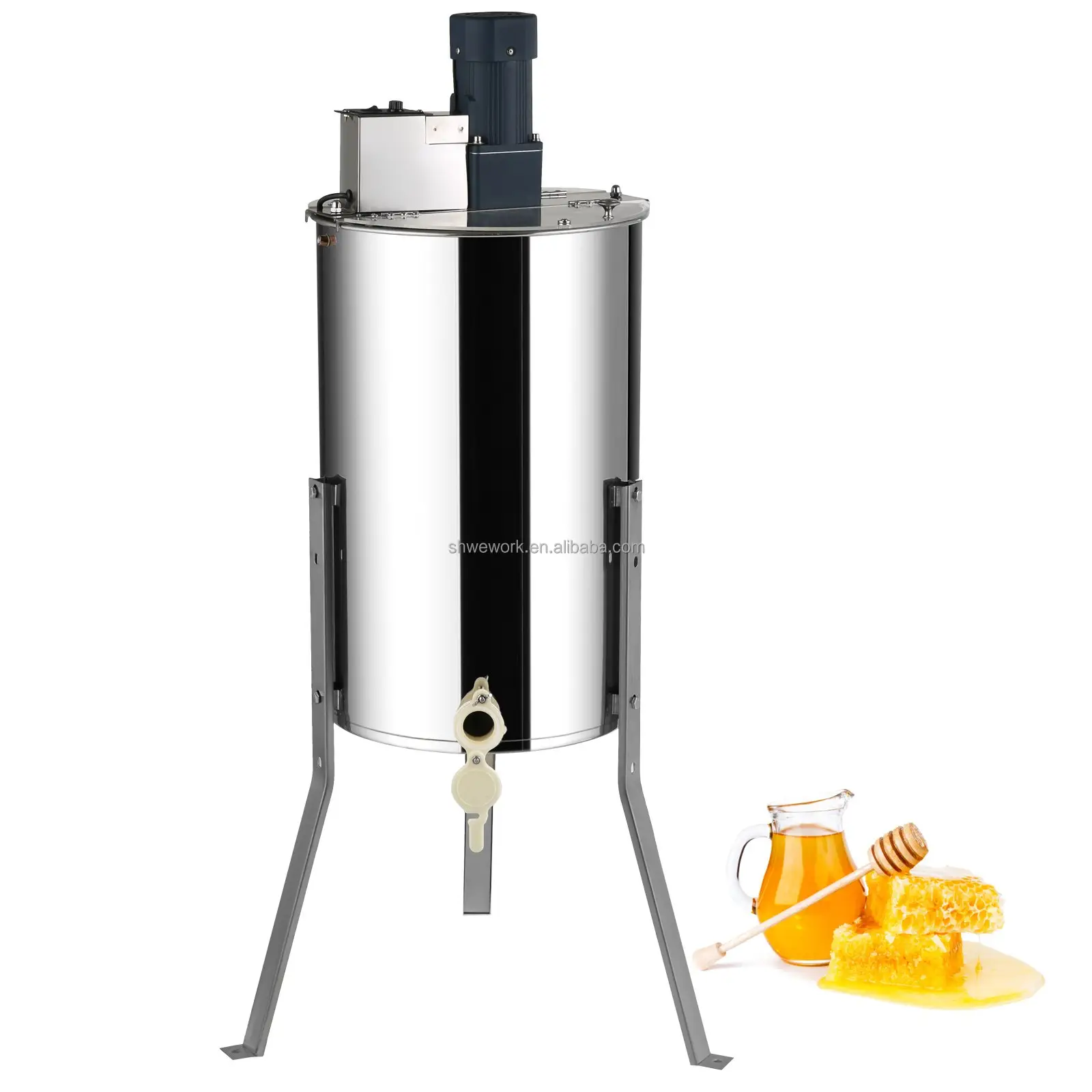 Extracteur de miel électrique 2/4 cadres extracteur de miel extracteur en acier inoxydable extraction d'apiculture équipement de centrifugeuse de rucher