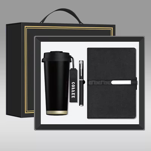 Juegos de Regalo de Bienvenida Ejecutivos Corporativos Personalizables, Rentables <span class=keywords><strong>y</strong></span> Multifuncionales: Taza de Viaje Aislada, Pajita, Paraguas <span class=keywords><strong>y</strong></span> Banco de Energía - Product Image 1