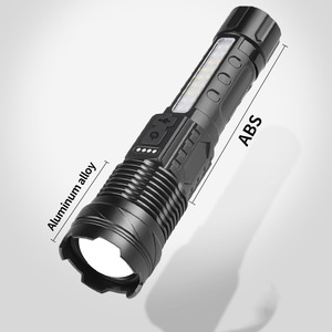ไฟฉายเลเซอร์สีขาว 30W พร้อมพอร์ตชาร์จ Type-C ในตัว แสดงสถานะการชาร์จ คลิปหนีบปากกา ระยะส่องไกล ไฟฉาย LED แบบชาร์จซ้ำได้ - Product Image 1