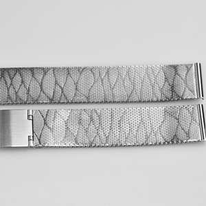 Innovative <strong>Design</strong> Modern Leaf <strong>Pattern</strong> Steel Mesh Webbing Luxury Watch Band - Product Image 5