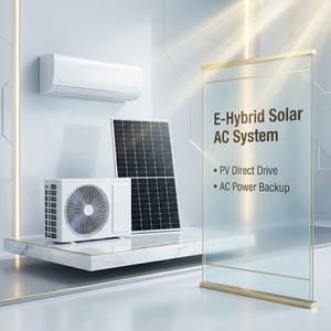 Aire Acondicionado Solar Sinospring de 9000 BTU, 100% Solar, Frío/Calor, Híbrido, de Pared, Tipo Split, Entrada de Energía Dual, Inteligente - Product Image 2