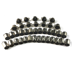 Circular Din Jack Connector 2/3/4/5/6/7/8/9/10/11/12/<b>13</b> <b>Pins</b> Contact Cores DS-Series Female Mini Din <b>Socket</b> Jack Din Connector - Product Image 6