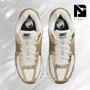 Nike Wmns Air Zoom Vomero 5 'Metallic Gold' Women's Running Shoes Breathable Mesh Lace-Up Sport Sneakers - Product Image 3