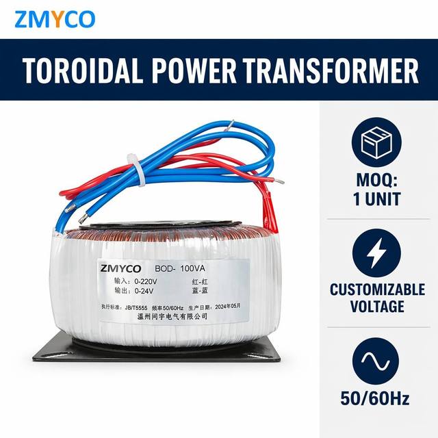CE Single Phase Toroidal Transformers 300VA 500W 60v 12v 110V 220V Step Down/up Low Voltage Transformers 45v-0-45v for Audio