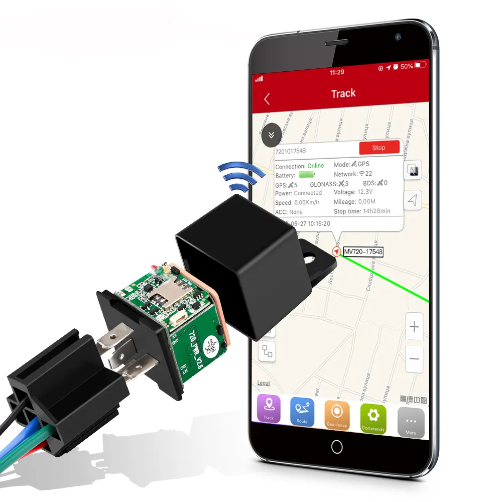 Dispositivo de rastreamento GPS LK720 com óleo do motor, mini rastreador de carro em tempo real, sistema de rastreamento de veículos, venda imperdível