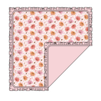 Couverture d'emmaillotage réversible en bambou pour bébé, motif citrouille à volants, à carreaux tourbillonnants roses, pour Halloween