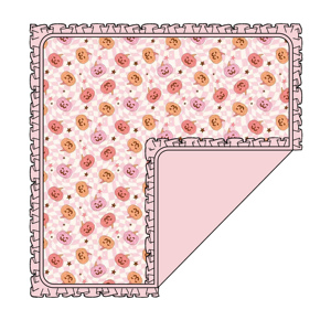 <span class=keywords><strong>Couverture</strong></span> d'emmaillotage réversible en bambou pour bébé, motif citrouille à volants, à carreaux tourbillonnants roses, pour Halloween - Product Image 1