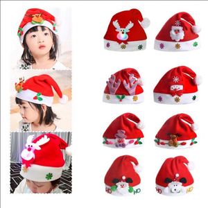 Chapeaux de Noël LED Lumineux de Bonne Qualité, Colorés et Clignotants, pour Fêtes de Fin d'Année, Motifs Bonhomme de Neige, Élan et Père Noël, pour Enfants et Adultes - Product Image 6