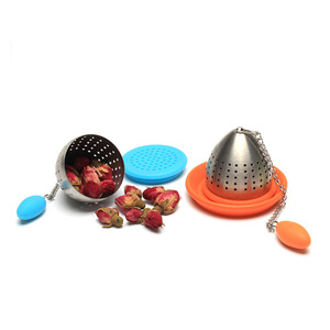 Filtre à thé à balle sur mesure en acier inoxydable 304 accessoires créatifs pour thé infuseur à thé Rose - Product Image 1