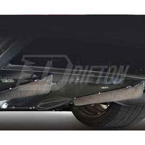 Aletas de hoja de difusor trasero de fibra de carbono estilo Jun para Nissan R35 GTR parte trasera debajo de divisores - Product Image 3