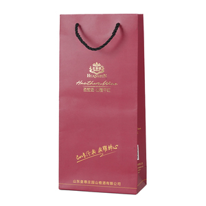 Paper Bag Wine Low Price Delivery Small With <b>Window</b> Bakery Art <b>Foil</b> Cheap Jewelry With Your Own Logo Delivery Paper Bag for Wear - Product Image 5