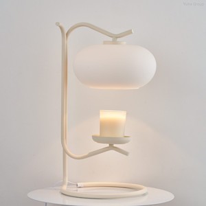 Electric Candle Warmer Lamp for Scented Candles Bedroom Atmosphere Dimmer Home Decor Gift Glass <b>Timer</b> Wax Warmer for US Plug - Product Image 1