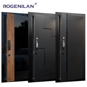 Exquisitas artesanías <span class=keywords><strong>de</strong></span> <span class=keywords><strong>aluminio</strong></span> fundido a prueba <span class=keywords><strong>de</strong></span> balas, entrada <span class=keywords><strong>principal</strong></span> <span class=keywords><strong>de</strong></span> seguridad, puerta pivotante <span class=keywords><strong>de</strong></span> acero inoxidable - Product Image 1