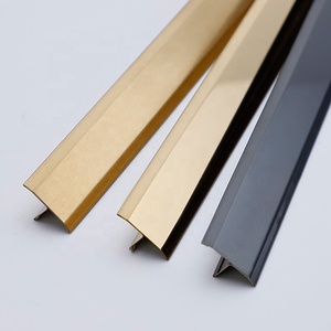NIUYUAN 장식 스테인레스 스틸 금속 프로필 거울 골드 컬러 타일 트림 - Product Image 3