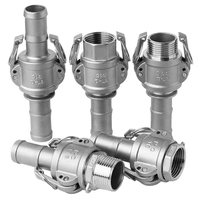 Conexiones Rápidas de Baja Presión de Acero Inoxidable 304 Pulido, Estándar DIN, Alta Calidad, Uso Industrial