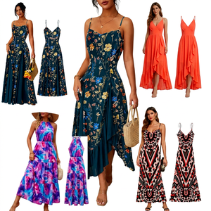 Vestidos de Verano Elegantes con Tirantes Finos, Surtido Aleatorio, Atuendo Diario para Mujer, Tallas Variadas en Stock, Entrega Rápida - Product Image 1