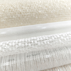 <span class=keywords><strong>Tela</strong></span> de Cortina Transparente de Voile Marrón Ignífuga de Lujo al por Mayor, OEKO-TEX, 280 cm, para Textiles del Hogar - Product Image 4