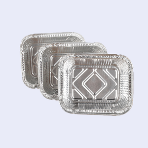 Ensemble de barquettes en <span class=keywords><strong>aluminium</strong></span> jetables <span class=keywords><strong>pour</strong></span> barbecue, qualité alimentaire, résistantes au four, 230 ml, boîtes à emporter, moules à pâtisserie, emballage <span class=keywords><strong>pour</strong></span> aliments congelés - Product Image 3
