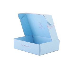 Caja <span class=keywords><strong>de</strong></span> almacenamiento <span class=keywords><strong>de</strong></span> embalaje <span class=keywords><strong>de</strong></span> <span class=keywords><strong>tela</strong></span> <span class=keywords><strong>de</strong></span> cartón corrugado personalizada Blue Mailer - Product Image 4