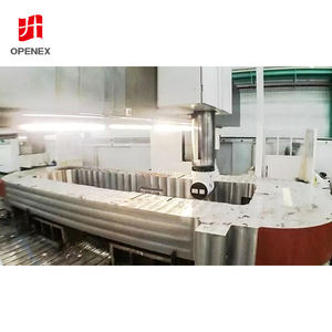 Детали оборудования <span class=keywords><strong>OEM</strong></span>, высокоточные, тяжелые, изготовленные на заказ, стальные базовые отливки, 4-осевые станки с ЧПУ, услуги фрезерного сверления - Product Image 2