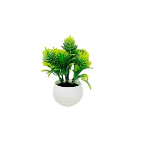 Plantes artificielles en pot Qi Xing 14 cm, décoration d'intérieur en plastique, verdure, petit bonsaï, fausses fleurs - Product Image 5