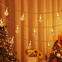Guirlandes lumineuses LED à bulles, pour l'intérieur et l'extérieur, fonctionnant sur piles, lumières féériques pour chambre à coucher, dortoir, patio, jardin, fête de Noël